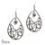 Ornate Silver drop earrings