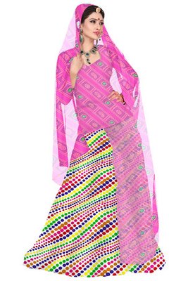 pink rajputi poshak