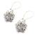 Diamond flower earrings