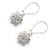 Diamond flower earrings