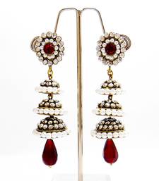 Buy Multicolor Crystal victorian-jewellery jhumkas jhumka online