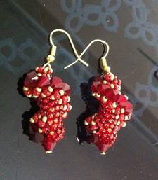 Buy Red Swirls - Earrings Earring online, Buy Earrings online