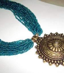 Buy Glass Beads Mala with Pendant Necklace online, Buy Necklaces online