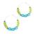 Lime and aqua earrings 