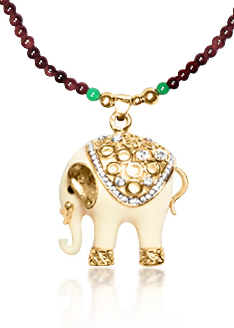 Buy White Elephant Necklace for women Online