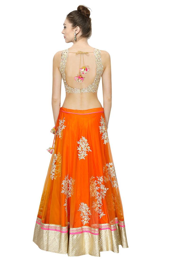 ghagra choli in black