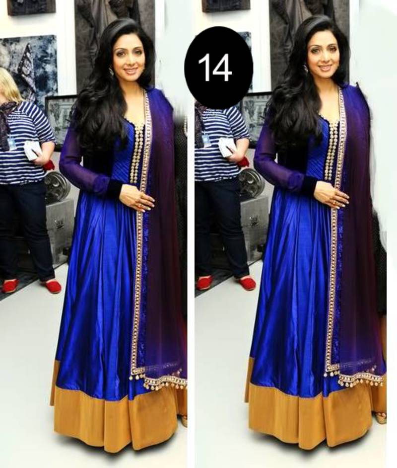 buy sridevi blue gown suit buy sridevi blue gown suit